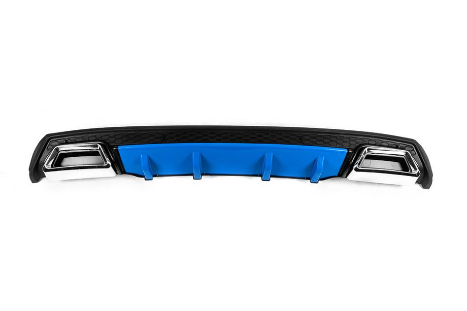 Universal Rear Diffuser DPT V-3 (ABS) (Blue+Black Gloss) Photo 1
