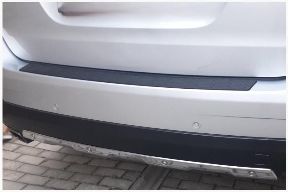 Universal Rear Bumper Protector DPT V-2 (ABS) (90cm, Matte Black) Photo 2