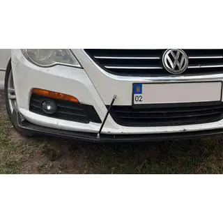 Universal Front Lip Spoiler DPT V-2 (ABS, Gloss Black) photo 3