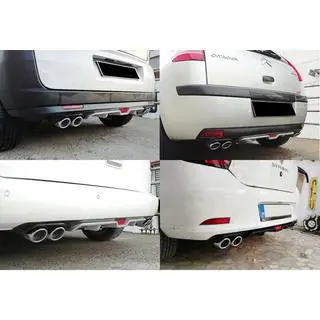 Universal rear diffuser DPT V-6 (grey + matte black) photo 2