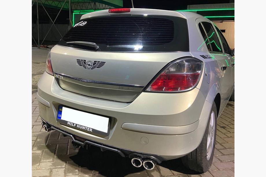 Universal rear diffuser DPT V-7 (ABS) (matte black) Photo 2