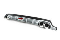 Universal Rear Diffuser DPT V-8 (ABS) (Grey+Black Gloss) photo 1
