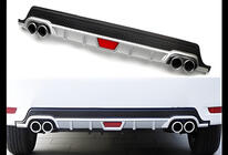 Universal Rear Diffuser DPT V-8 (ABS) (Grey+Black Gloss) photo 2