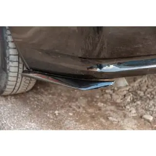 Universal Flap Rear Bumper Cover DPT (ABS) (2pcs) (Gloss Black) photo 1