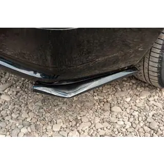 Universal Flap Rear Bumper Cover DPT (ABS) (2pcs) (Gloss Black) photo 2