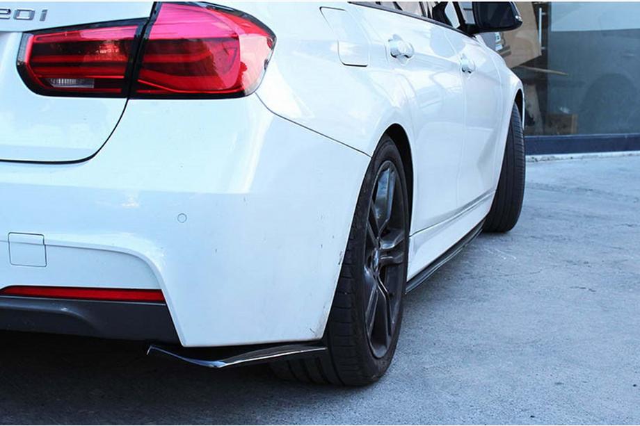 Universal Flap Rear Bumper Cover DPT (ABS) (2pcs) (Gloss Black) Photo 10