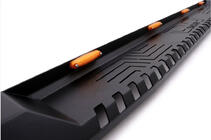 Mitsubishi L200 2015-2024 Side Steps Dakar V1 with LED (2019+, 2 pcs, metal) photo 3