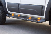 Mitsubishi L200 2015-2024 Side Steps Dakar V1 with LED (2019+, 2 pcs, metal) photo 4
