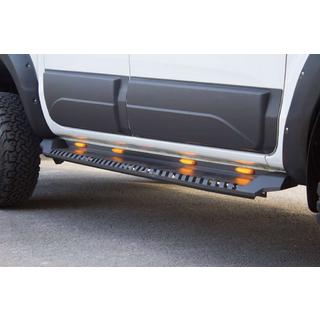 Side Steps Dakar V1 with LED (2019+, 2 pcs, metal) Mitsubishi L200 2015-2024 photo 4