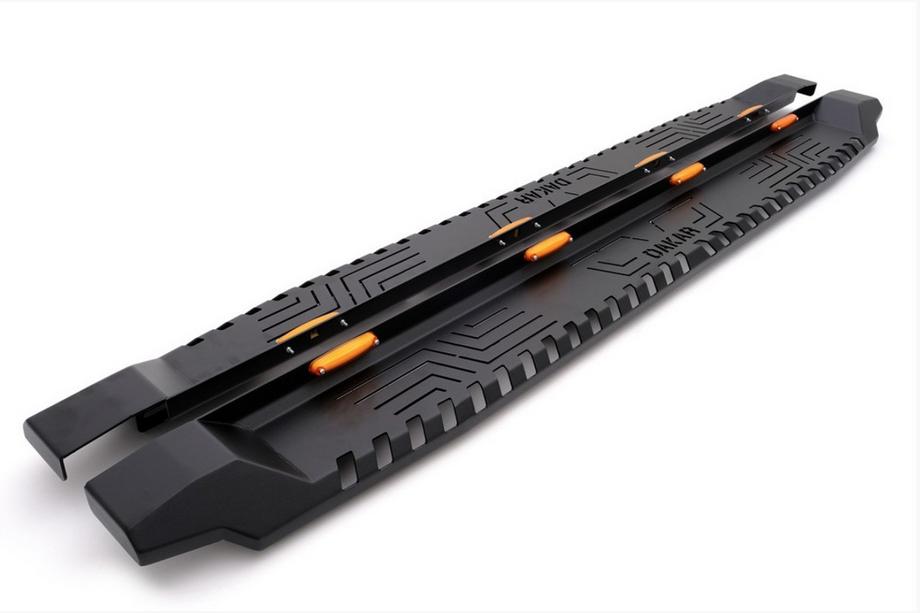 Mitsubishi L200 2015-2024 Side Steps Dakar V1 with LED (2019+, 2 pcs, metal) Image