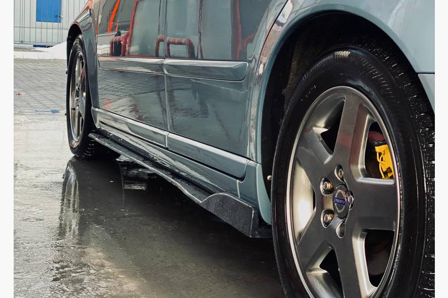 Universal Side Skirt Extensions DPT Black (ABS) (2pcs) (Gloss Black) Photo 2