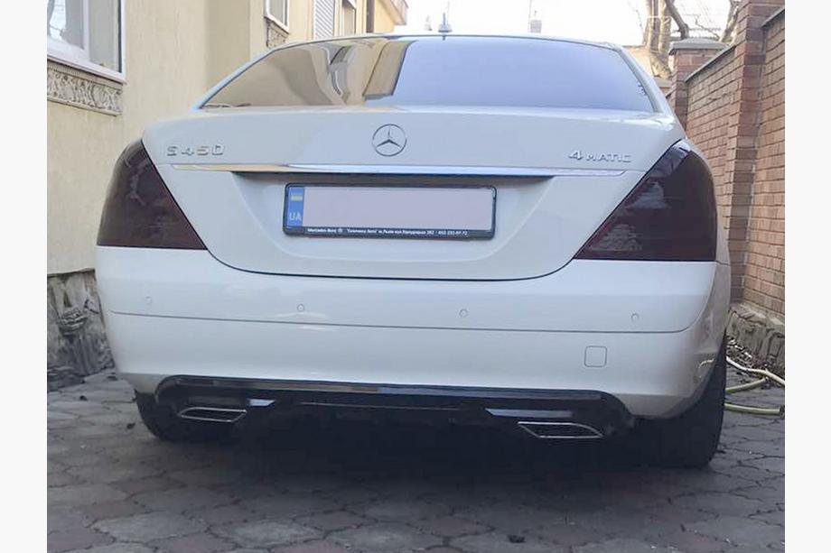 Universal rear diffuser DPT Sport V-1 (grey + matte black) Photo 2