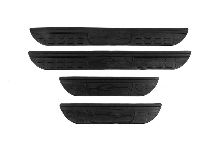 Universal Door Sill Protectors DPT (ABS) (4pcs) (black matte) Photo 2