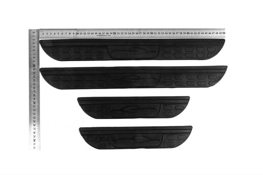 Universal Door Sill Protectors DPT (ABS) (4pcs) (black matte) Photo 8