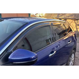 Window Deflectors (4 pcs, DPT) Peugeot 3008 2016-2023 photo 2