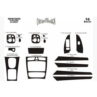 Dashboard Trim Covers Mercedes C-class W203 2000-2007 photo 2