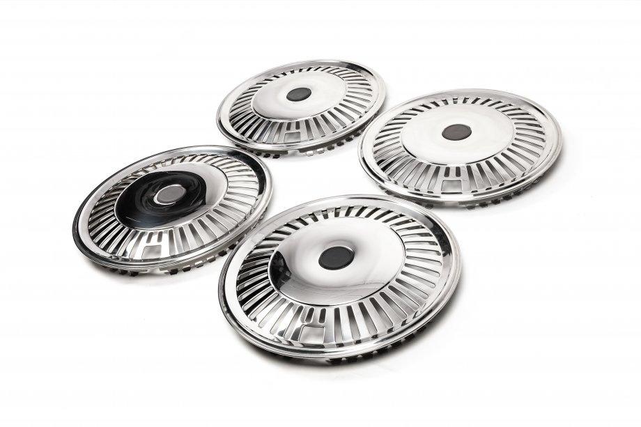 Mercedes Sprinter W907/W910 2018- Stainless Steel Wheel Covers Star (1-ring, Set of 4) Photo 2