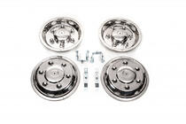 Mercedes Sprinter W907/W910 2018- Stainless Steel Wheel Covers Exclusive V2 (2-ring, 4 pcs) photo 1