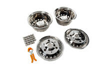 Mercedes Sprinter W907/W910 2018- Stainless Steel Wheel Covers Exclusive V3 (2-ring design, 4 pcs) photo 2