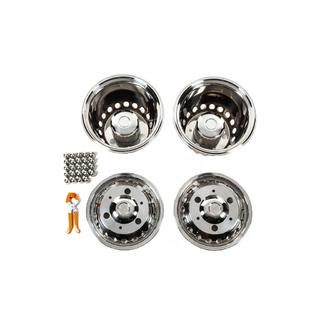 Stainless Steel Wheel Covers Exclusive V3 (2-ring design, 4 pcs) photo 1