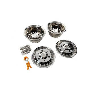 Stainless Steel Wheel Covers Exclusive V3 (2-ring design, 4 pcs) photo 2