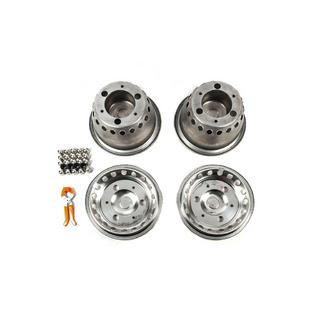 Stainless Steel Wheel Covers Exclusive V3 (2-ring design, 4 pcs) photo 4