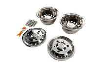 Volkswagen Crafter 2006-2016 Stainless Steel Wheel Covers Exclusive V3 (2-ring design, 4 pcs) photo 3