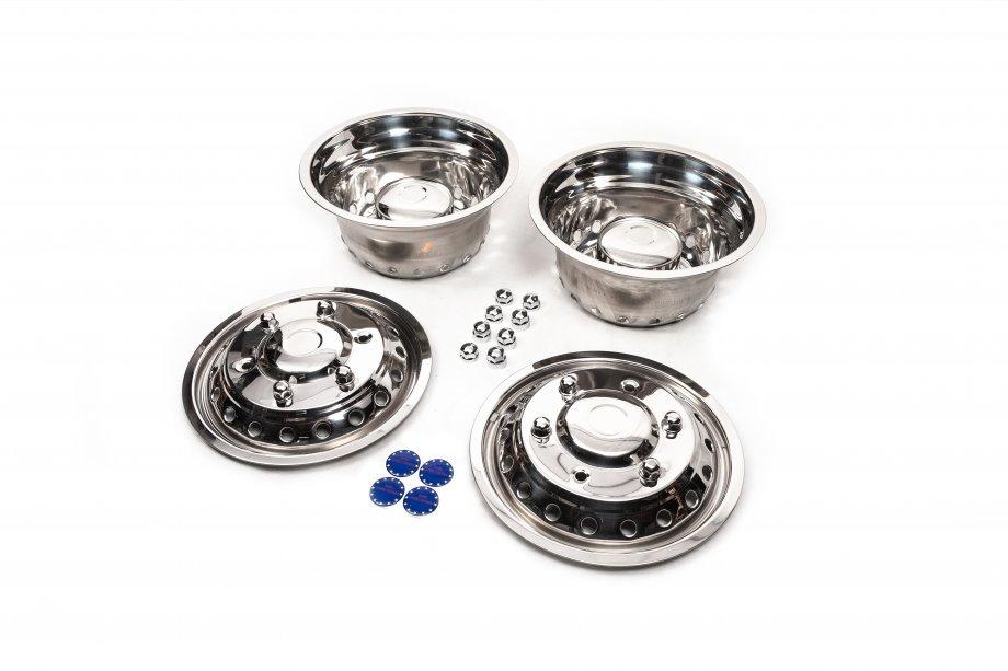 Mercedes Sprinter W907/W910 2018- Stainless Steel Wheel Covers Exclusive V1 (2-piece, 4 pcs) Photo 2