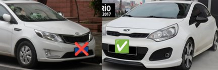 Kia Rio 2012-2017 Mirror Covers BMW-Style (Without Turn Signal, 2 pcs) photo 2