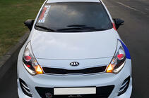 Kia Rio 2012-2017 BMW-Style Mirror Covers (with Turn Signal, 2 pcs) photo 10