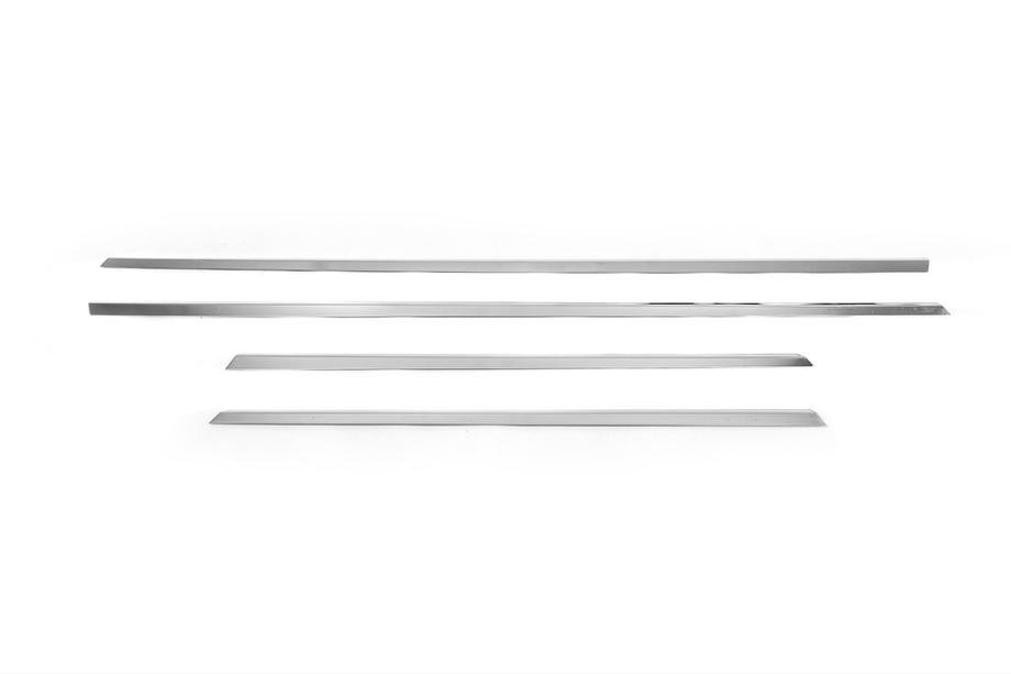 Renault Megane II 2004-2009 Slim Door Moldings 2006-2010 (4 pcs, Stainless Steel) Photo 2