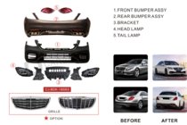 Mercedes S-class W222 2013-2022 S63 AMG-2018 Facelift Body Kit photo 19