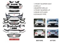 Mercedes C-class W205 2014-2021 Body kit with diffuser for Coupe (AMG C63-design 2018-2021) photo 2