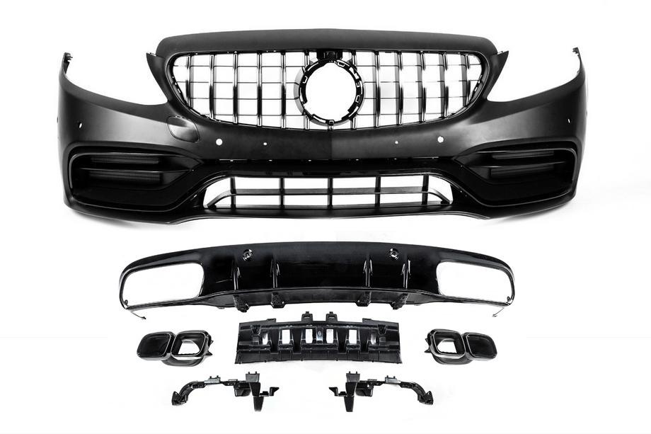 Mercedes C-class W205 2014-2021 Body kit with diffuser for Coupe (AMG C63-design 2018-2021) Image