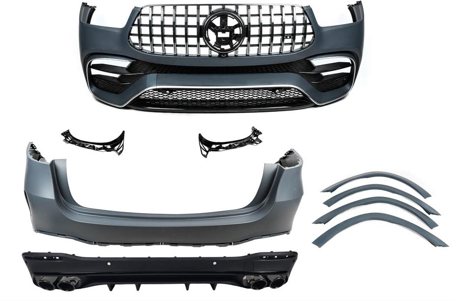 Mercedes GLE W167 2018- AMG GLE53 2018-Design body kit set (with full rear bumper) Image