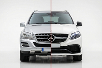 Mercedes ML W164 2005-2011 Restyling kit for W166 GLE63 AMG photo 1