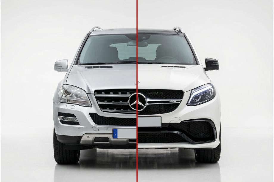 Mercedes ML W164 2005-2011 Restyling kit for W166 GLE63 AMG Image