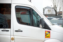Volkswagen Crafter 2006-2016 In-channel window deflectors (smoke, 2 pcs, Cagatay) photo 10