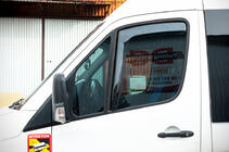 Volkswagen Crafter 2006-2016 In-channel window deflectors (smoke, 2 pcs, Cagatay) photo 2