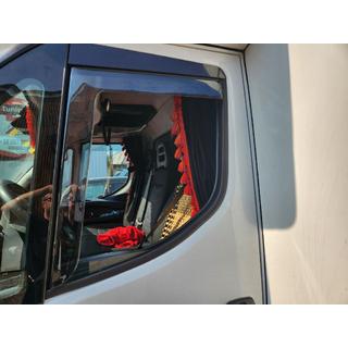 In-channel window deflectors (smoke, 2 pcs, Cagatay) photo 1