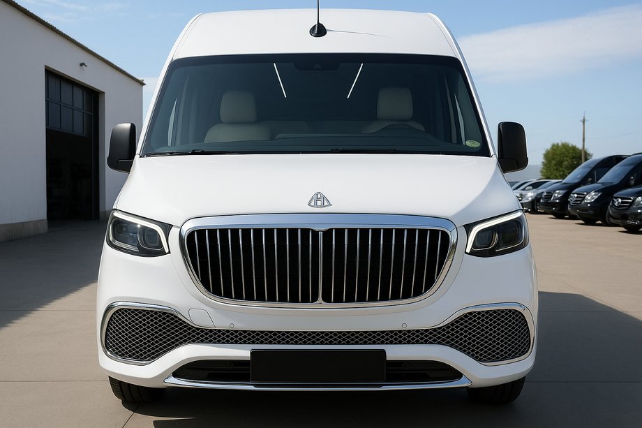 Mercedes Sprinter W907/W910 2018- Front bumper with grille (Maybach) Photo 3