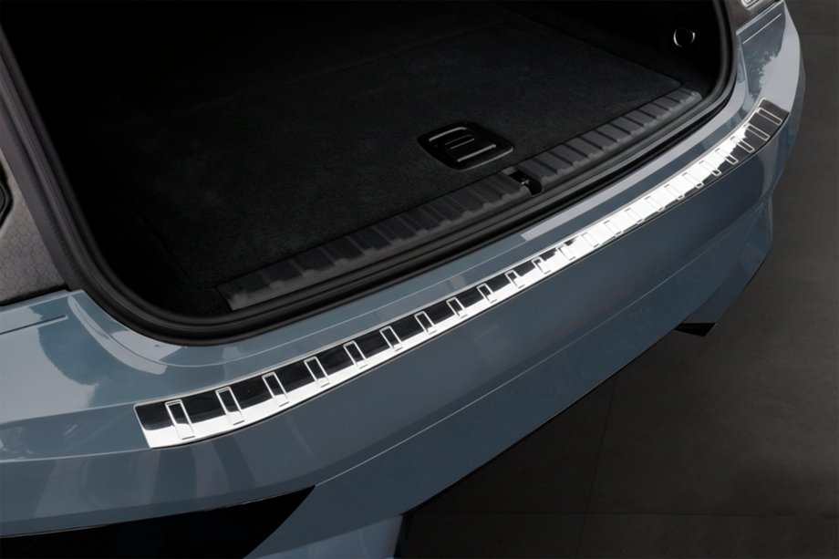 BMW iX (I20) 2022- Rear Bumper Protector Carmos Stainless Steel Image