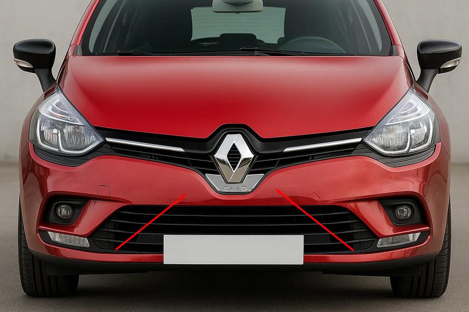 Renault Clio IV 2012-2019 Front Emblem Trim Carmos (Stainless Steel) Image