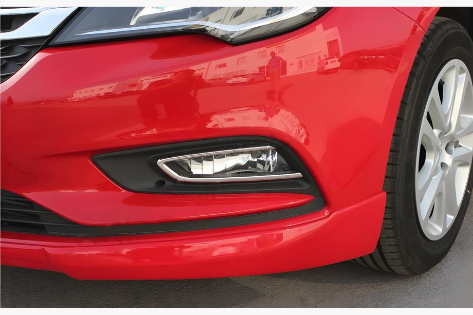 Opel Astra K 2016-2021 Chrome Fog Light Covers Carmos (SD/SW/HB/GTC, 2 pcs, Stainless Steel) Image