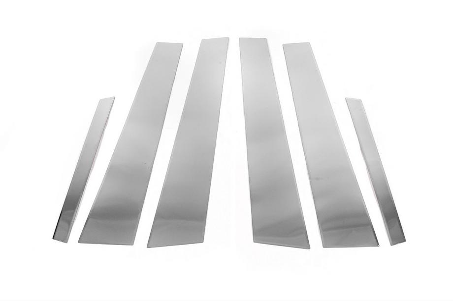 Mercedes S-class W221 2005-2013 Stainless Steel Door Pillar Covers (6 pcs) Photo 2