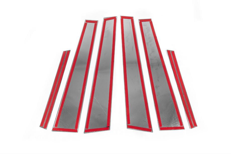 Mercedes S-class W221 2005-2013 Stainless Steel Door Pillar Covers (6 pcs) Photo 4