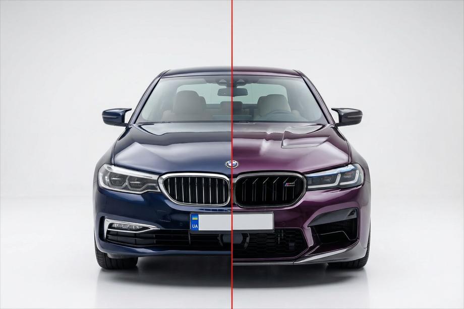 BMW 5 Series G30/G31 2017–2023 Facelift kit with hood and fenders (for M5 Competition 2021) Image