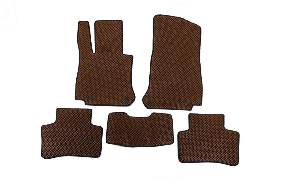 Mercedes GLC X253 2015-2022 EVA Floor Mats (Brown) Image
