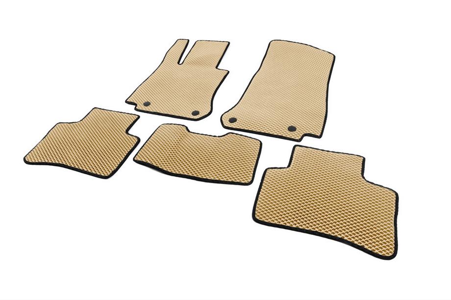 Mercedes GLC X253 2015-2022 EVA Floor Mats (Beige) Image