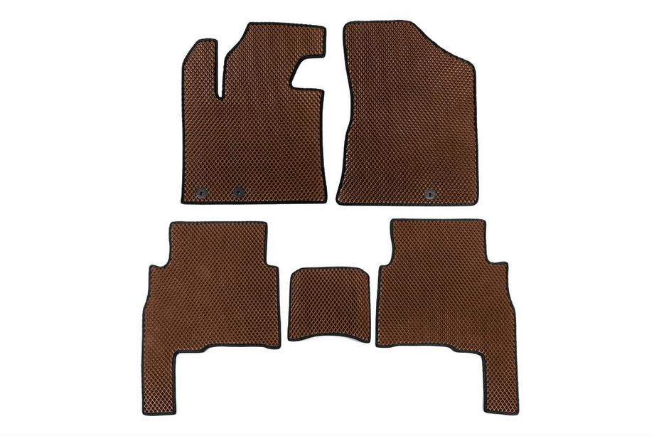 Kia Sorento II XM 2009-2014 Floor Mats 2009-2012 (EVA, Brown) Image